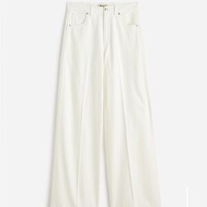 Madewell SuperWide-Leg Pants in Tile White